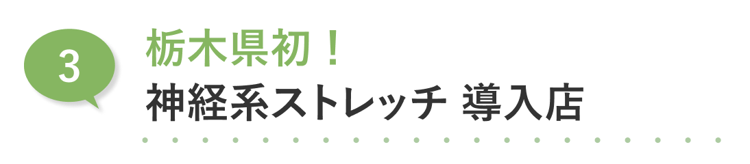 3.栃木県初！神経系ストレッチ 導入店